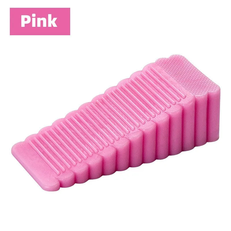 Batente de porta antiderrapante rosa, 9,5 x 4,0 x 2,7 cm — foto 2
