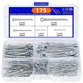 Sliver Split Pins para fixações de algodão, aço zincado, Hard Case Link, tamanhos sortidos, alta qualidade — foto 1