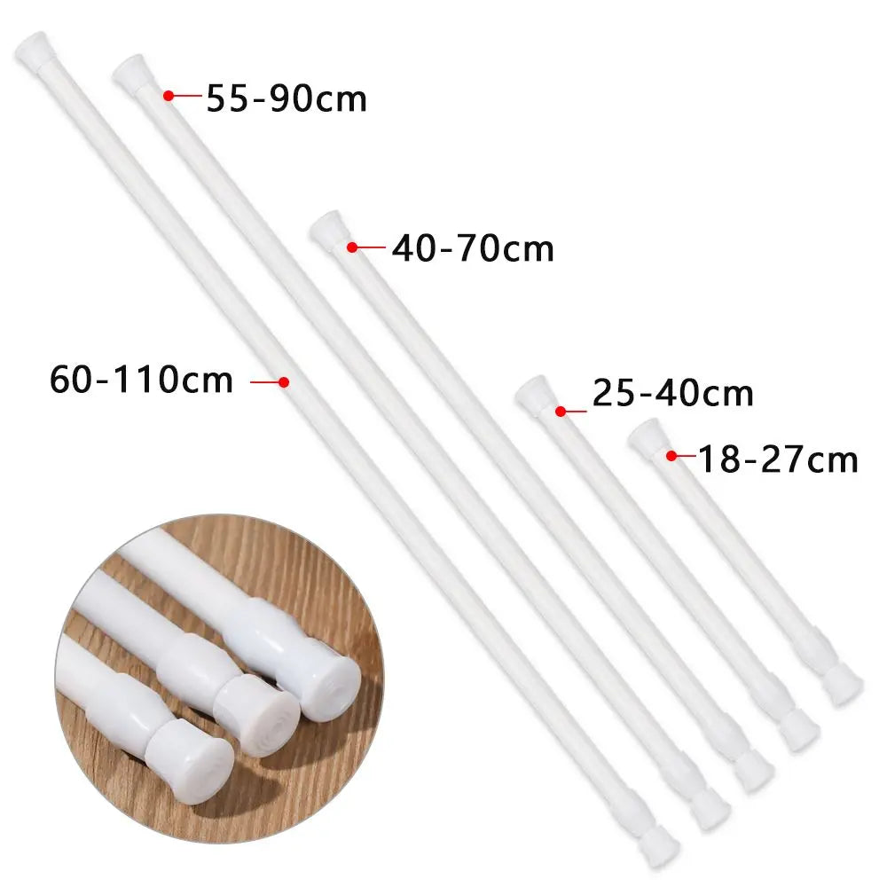 Multi Purpose Cortina Telescópica Pólo Extensível Varas Ajustável casa de banho Produto Household - 30-50cm — foto 3