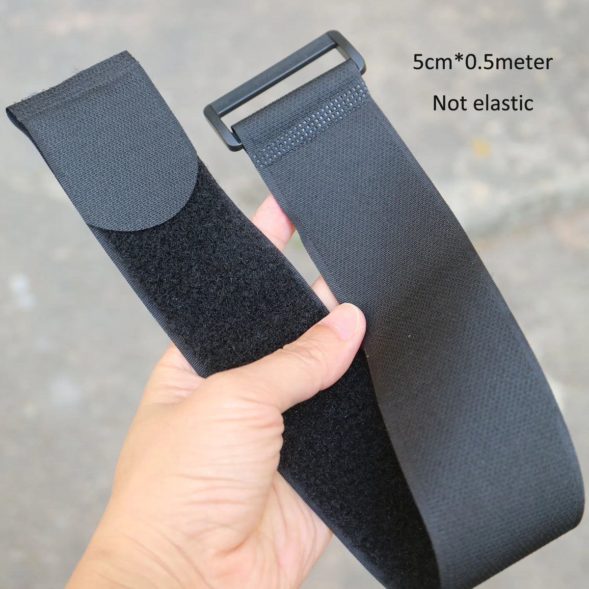 Cintas de Nylon Reutilizáveis para Bagagem com Fivela 5cm 0.5M/1M, Fita Adesiva de Velcro para Fixação — foto 4