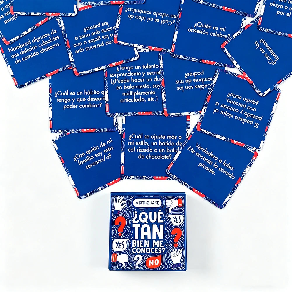 Cartas de Jogo em Espanhol - Bien Me Conoces? Jogo de Tabuleiro para Entretenimento Após o Jantar — foto 5