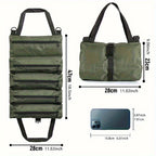 Multi-purpose saco de ferramentas de alta qualidade profissional multi bolso ferramentas de ferragem - Caqui — foto 3