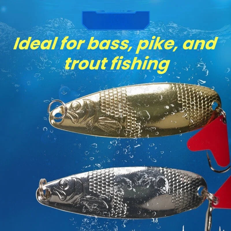 Kit de Iscas de Pesca com 16 Peças, Conjunto de Iscas de Metal para Trolling e Jigging — foto 6