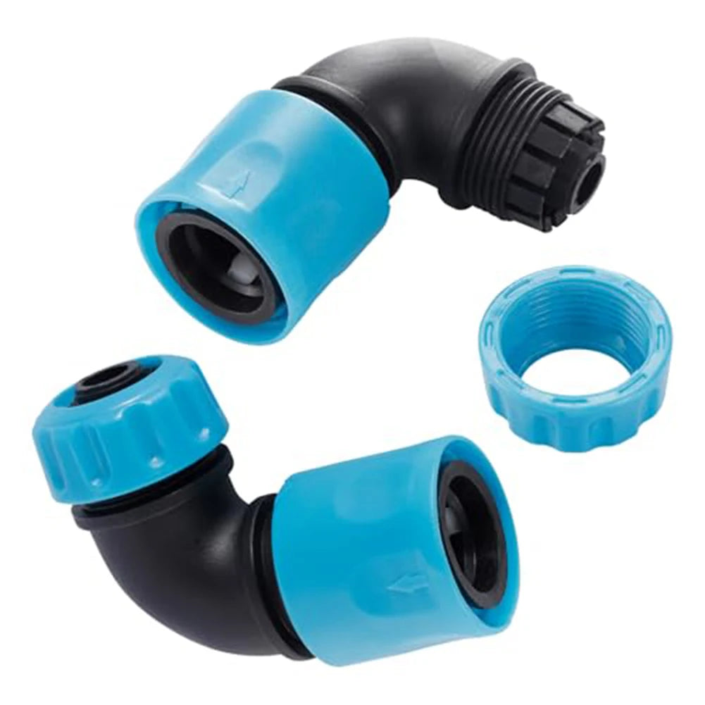 Conectores rápidos de cotovelo 90° para mangueira de jardim, pack 2 — foto 1