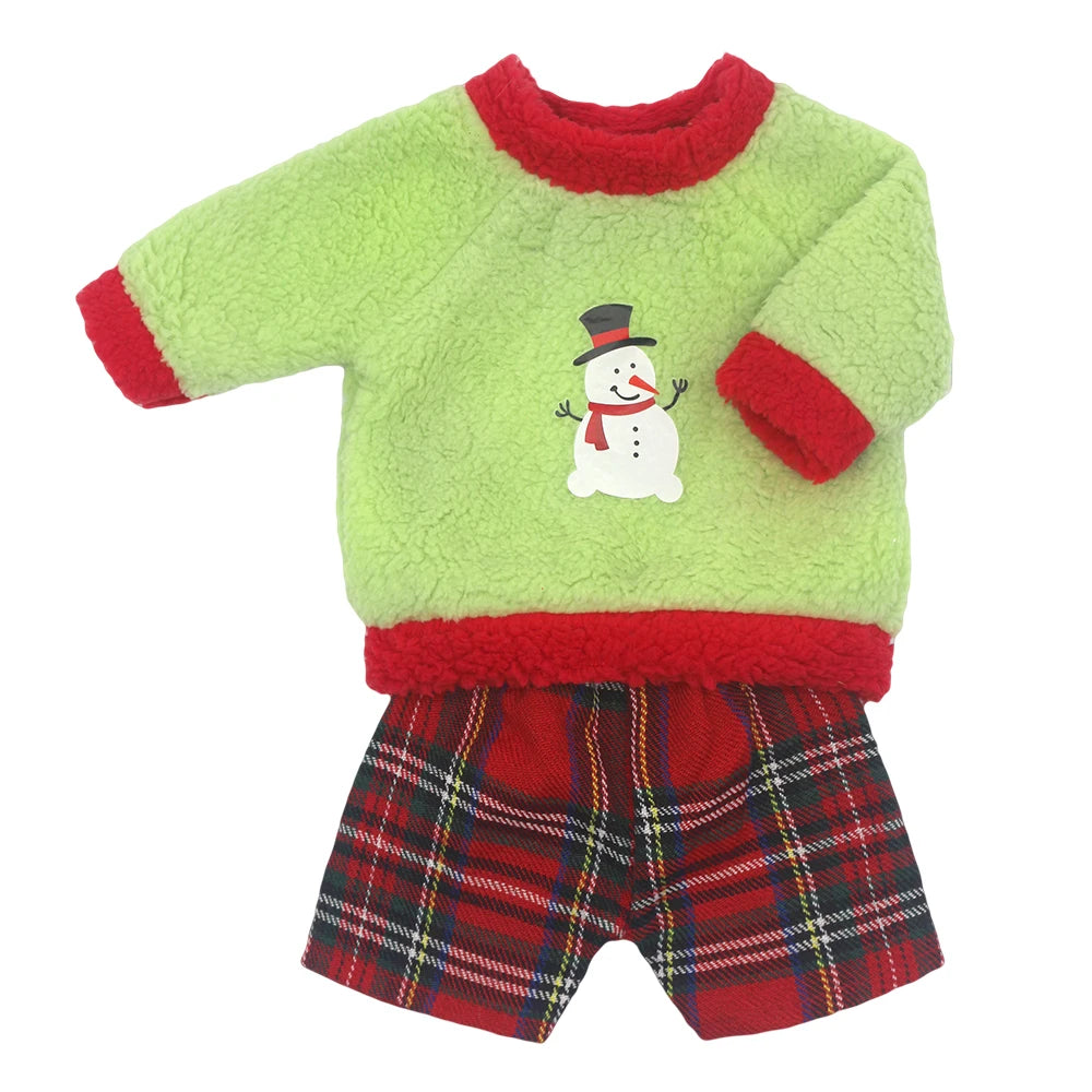 Bebê nascido boneca roupas para 13-18 Polegada boneca recém-nascido bonito jumpers macacão terno + sapatos — foto 2