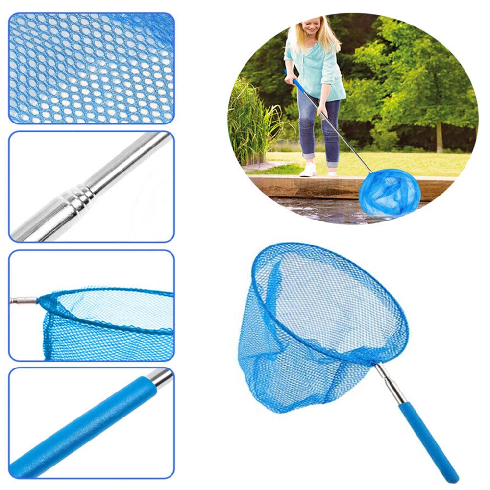 Rede skimmer telescópica para piscina, haste 50-81 cm, azul — foto 2
