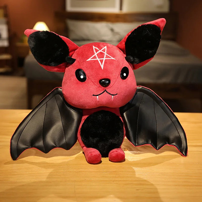 Bonito série escura bat boneca halloween simulado brinquedos de pelúcia requintado festa decorar atmosfera — foto 4