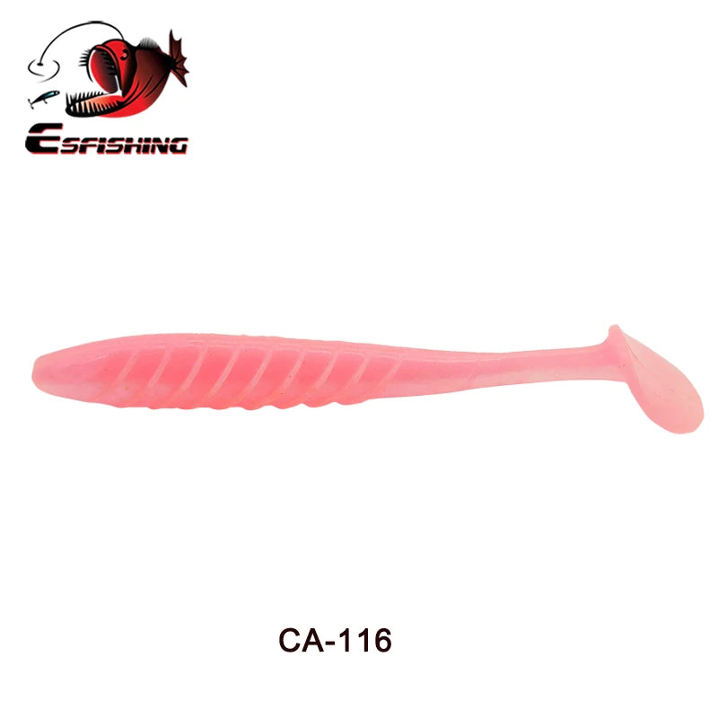 Iscas de Pesca Ripple Shad 100mm 125mm 70mm Isca Artificial Macia SwimBait - CA116DC 70mm 12 unidades — foto 1