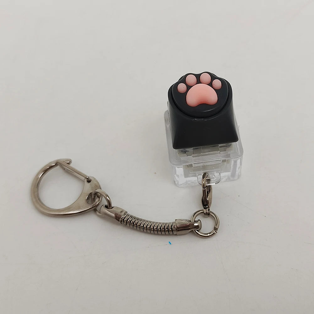 Chaveiro com garra de gato fofo, chaveiro com ponta do dedo, pressão de descompressão, brinquedo, testador — foto 1