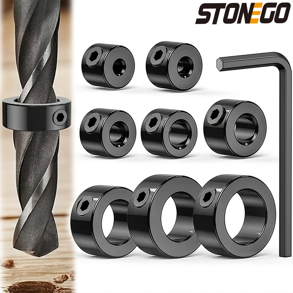 Conjunto de 8 anéis limitadores de profundidade para broca 3-16 mm — foto 2