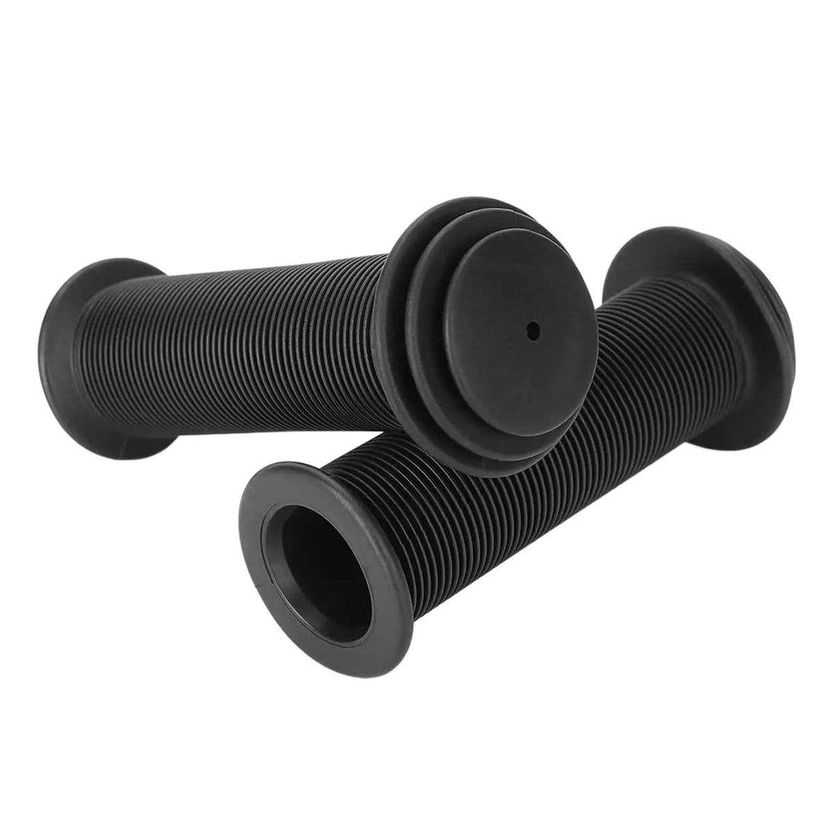 2 manoplas premium para guidão de bicicleta mtb, manga de borracha, diâmetro 0.87, para scooter - Preto — foto 1