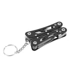Alicate multifunções dobrável em aço inoxidável preto, 7 cm fechado — foto 1
