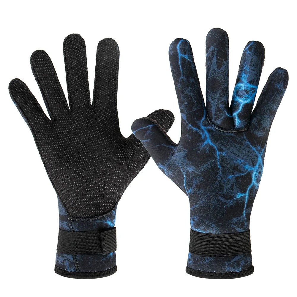 Luva de mergulho em neoprene 3 mm camuflagem — foto 2