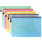 5-100 Peças Pasta Organizadora de Documentos A4/A5/A6 com Zíper em ecrã, Bolsa para Documentos — foto 3