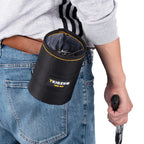 Bolsa de ferramentas para unhas, bolsa de parafusos com clipe de cinto preto — foto 4