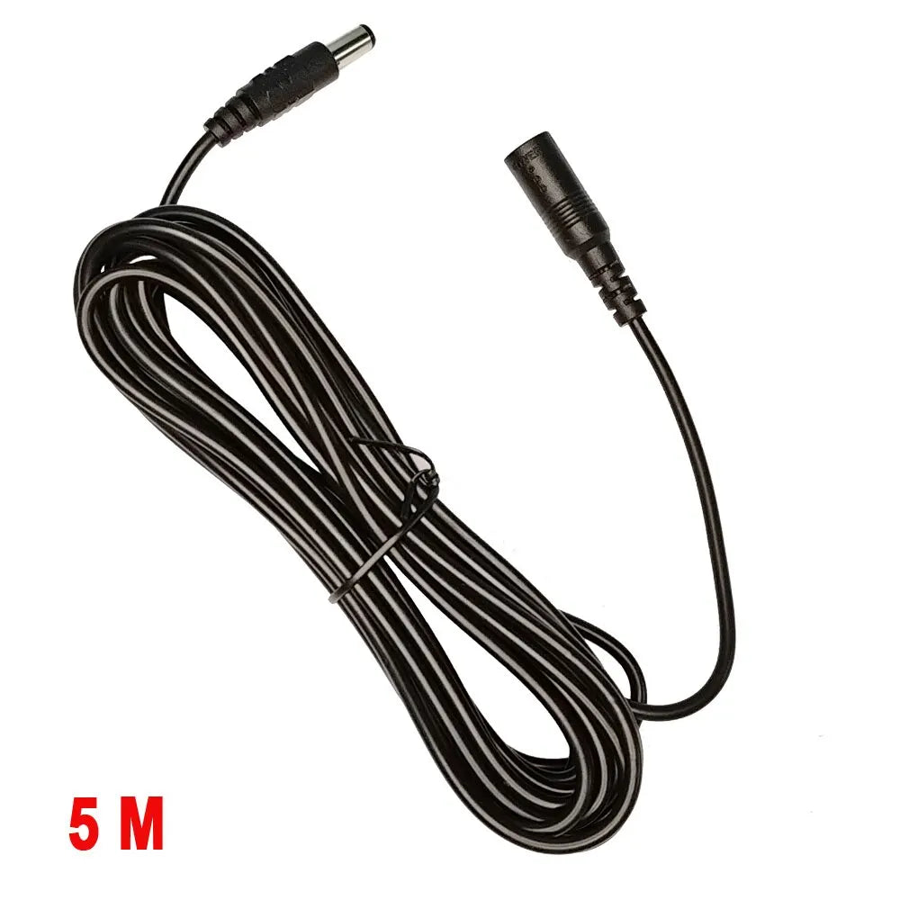 DC Power Connector Cabo de Extensão, Jack Adaptador, cabo de chumbo, Feminino, Masculino Plug Externo, 10m — foto 4