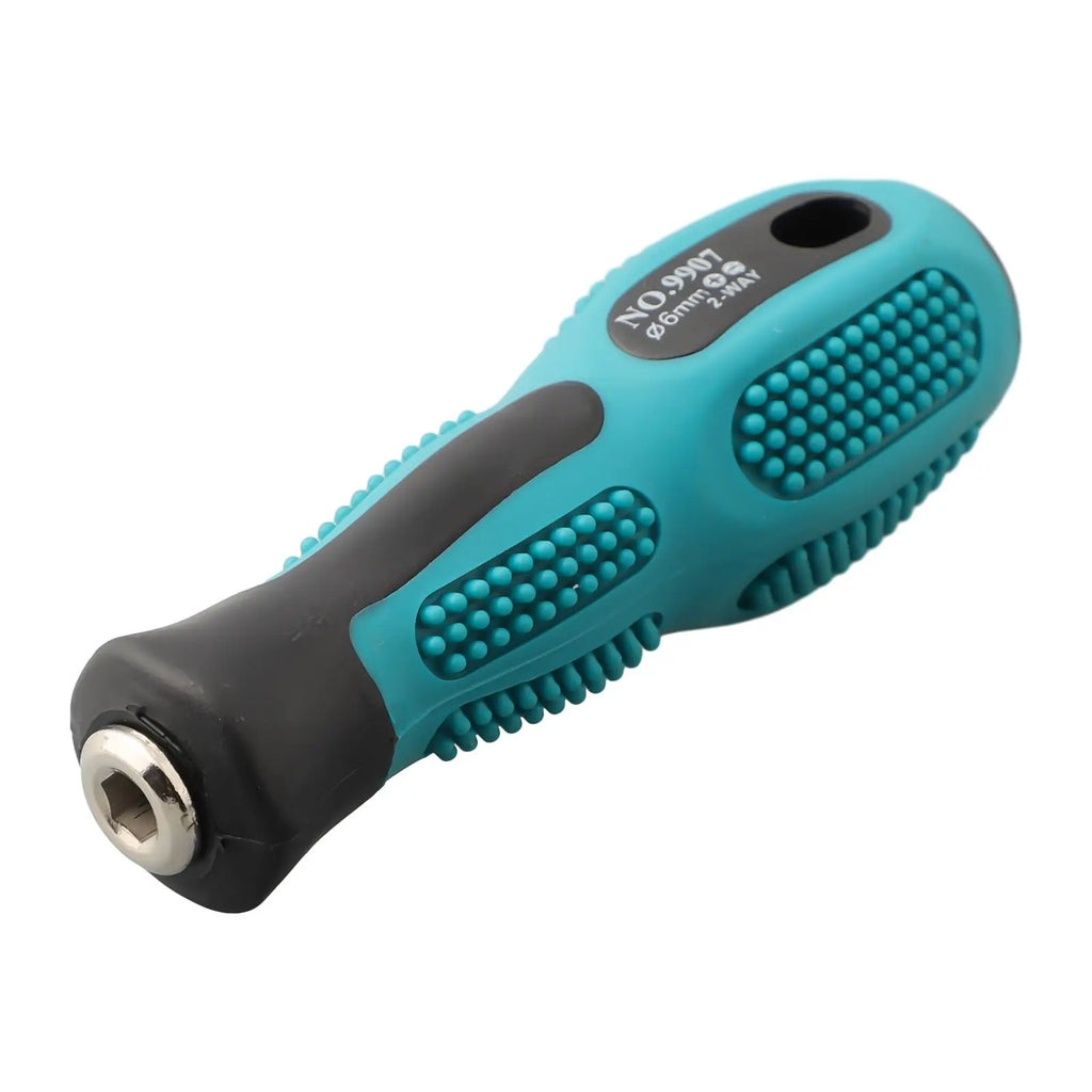 Round Adapter Screwdriver Handle, chave de fenda Bit, Hand Shank Holder, Multi Purpose, 6.35mm, 4mm, Hex 5mm — foto 5