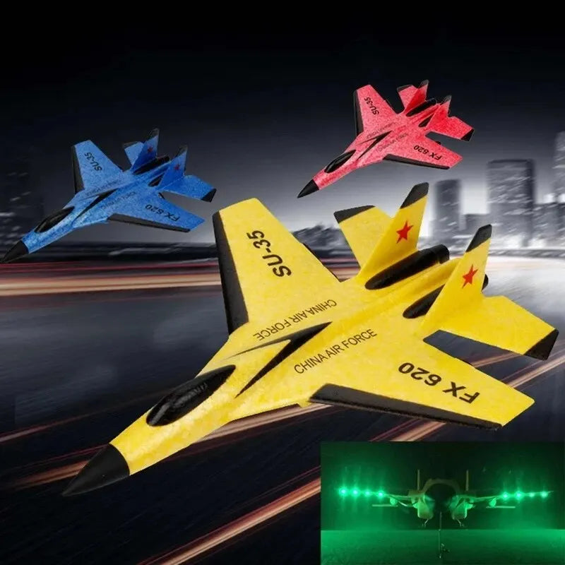 Avião Telecomandado Planador RC 2.4 GHz em Espuma EPP Amarelo — foto 7