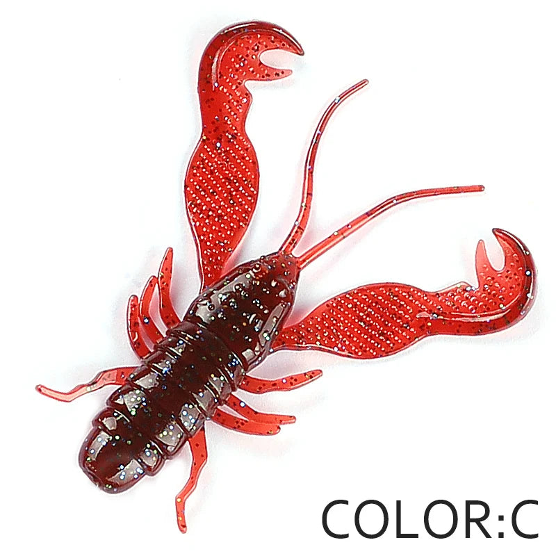 Supercontinente filé craw isca poleiro iscas isca macia iscas de pesca camarão lagosta isca de plástico macio — foto 1