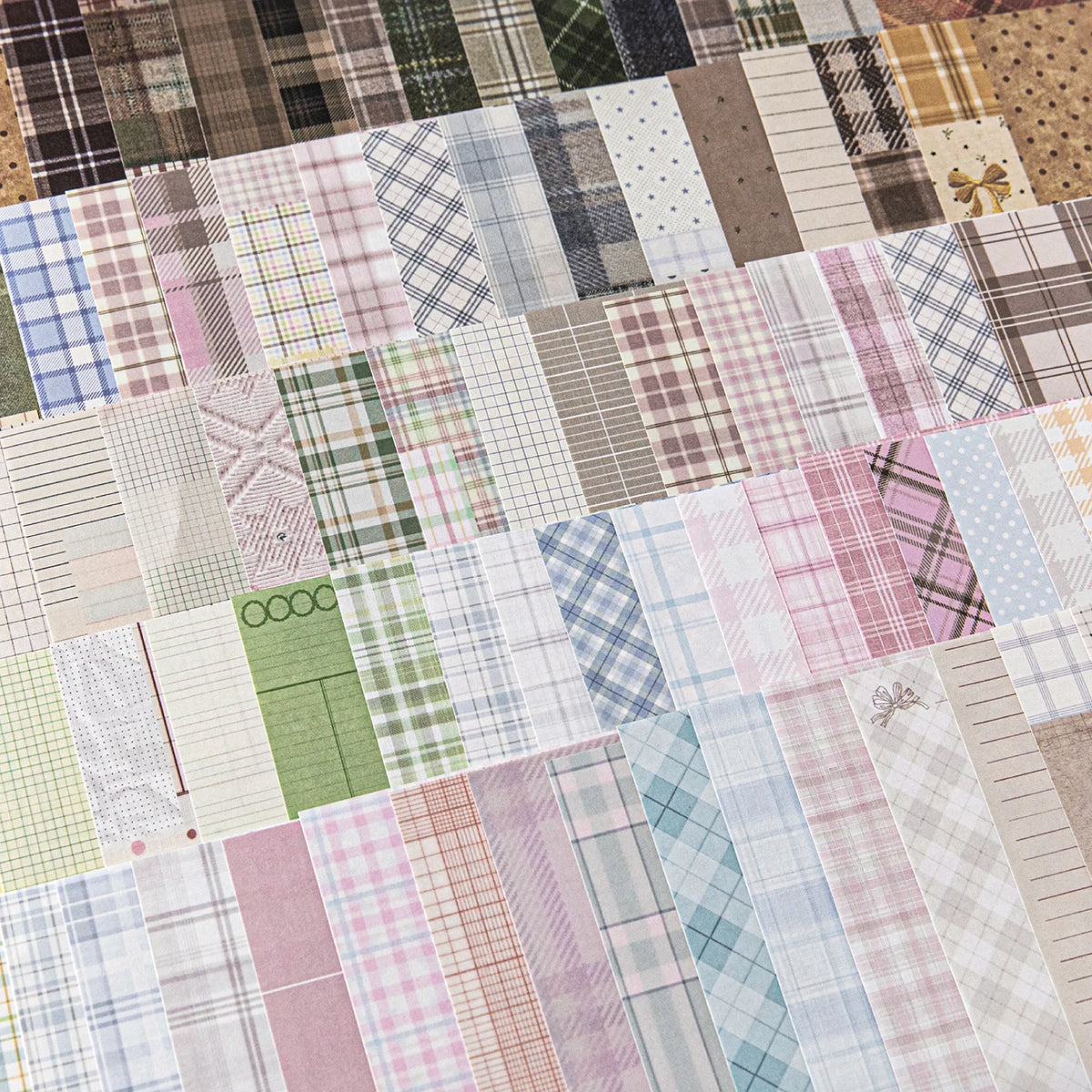 50 pçs criativo xadrez decoração scrapbook material do vintage kit de papel diy lixo diário colagem álbum — foto 2