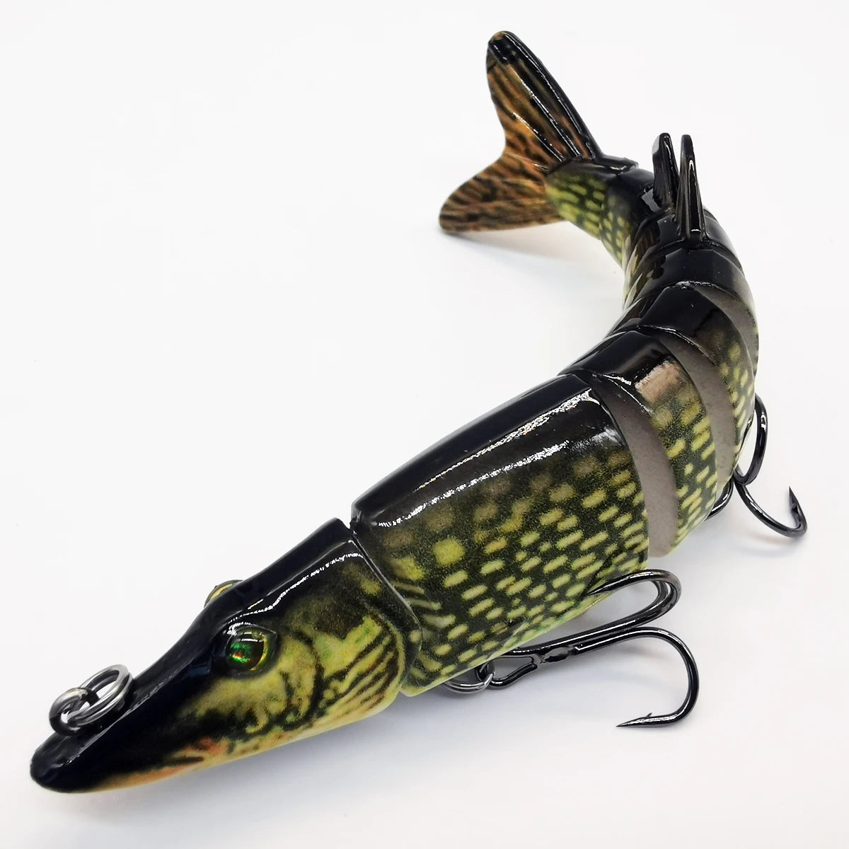 Amostra de pesca articulada swimbait com caixa em PVC — foto 2
