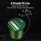 Linha de Pesca Multifilamento Trançada 8 Fios 500 m — foto 5