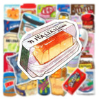 10/30/50 pçs bebida leite lanche embalagens de alimentos adesivos telefone scrapbook motocicleta legal carro — foto 1