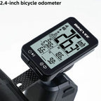 Computador de bicicleta gps sem fio, ecrã lcd 2.4, velocímetro de ciclismo — foto 3