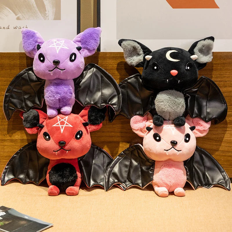 Bonito série escura bat boneca halloween simulado brinquedos de pelúcia requintado festa decorar atmosfera — foto 3