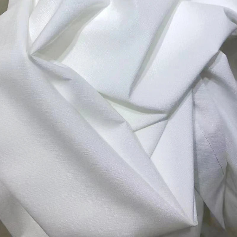 Branco tule de alta qualidade fio grosso luxo chiffon janela cortinas para o quarto villa opaco sala estar — foto 1