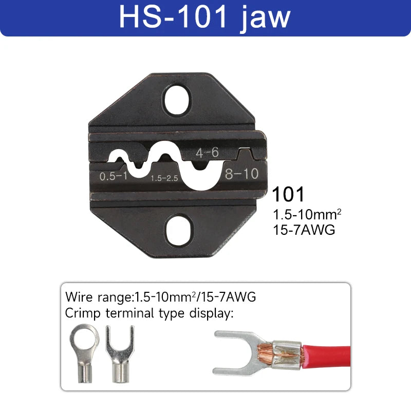 1 unidade de mandíbula para alicates de crimpagem HS para alicates de 230mm - HS-101 jaw — foto 3
