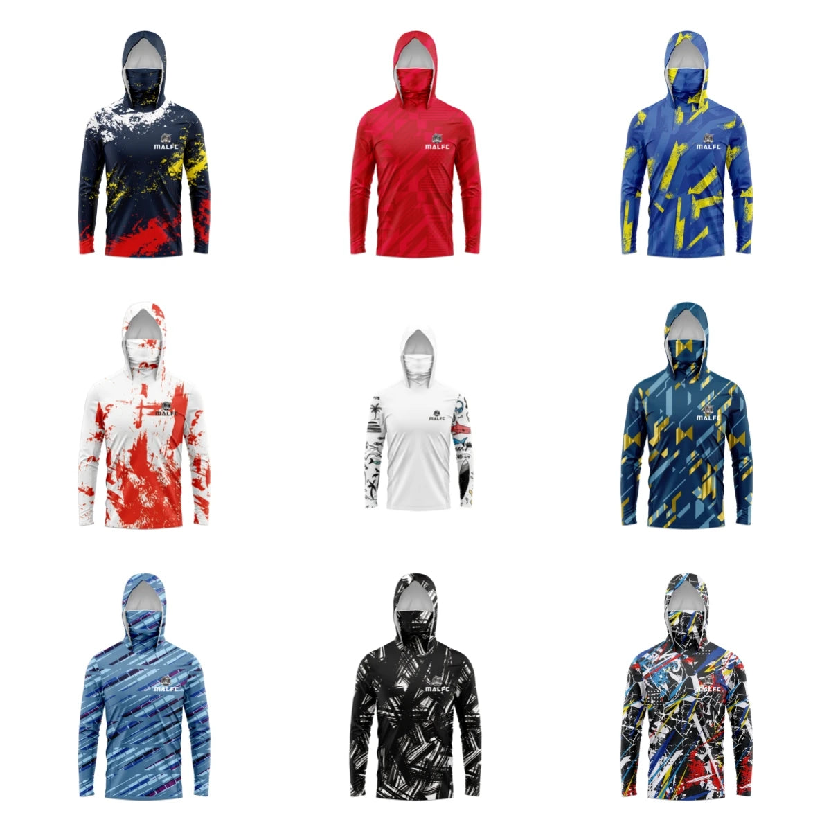 Camisa masculina de pesca com capuz, manga longa, camiseta de pesca, proteção uv, vestuário de pesca - XTW73 S — foto 2