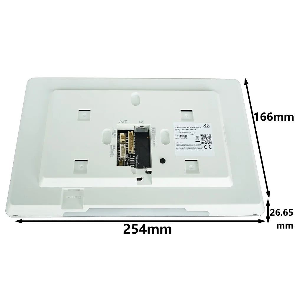 Monitor Interno Versão Internacional de 10 polegadas DS-KH9510-WTE1(B), 802.3af POE, App Hik-Connect, WiFi — foto 2