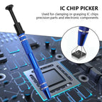 Extrator de chip ic de 4 garras, ferramenta removedora de peças de precisão - Azul — foto 5