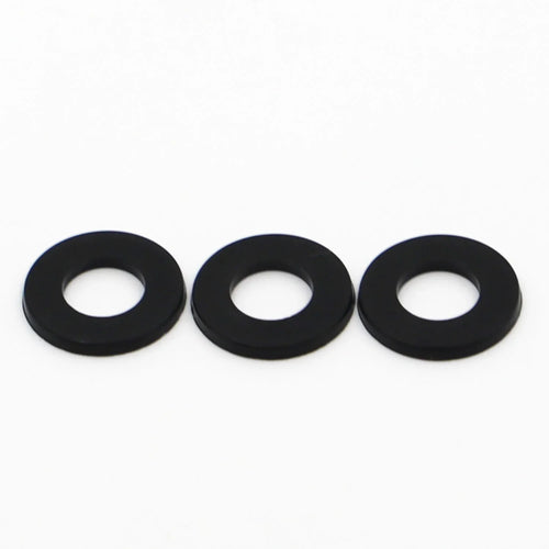 100 arruelas planas de nylon pretas M2x5x1mm — foto 1