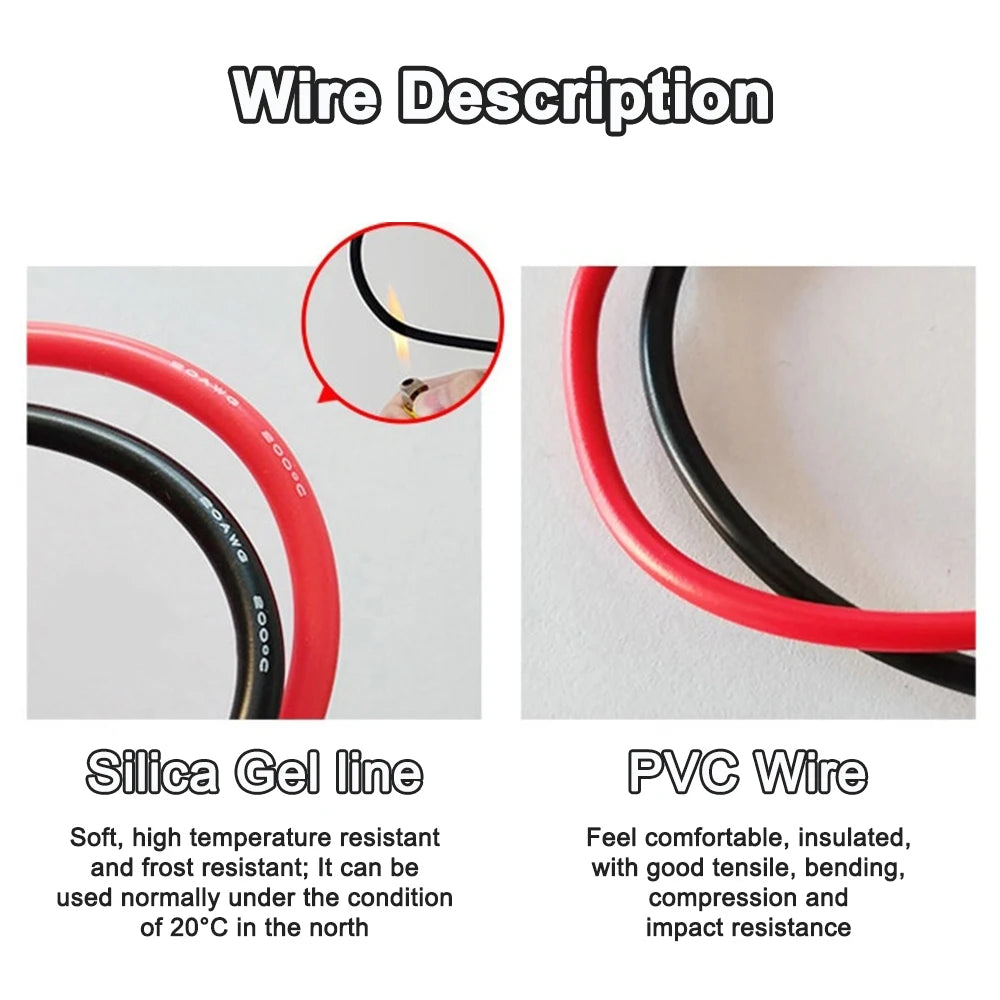 Pino de teste de sonda 20a 1000v para multímetro digital ponta de agulha multi medidor - 10A PVC Wire — foto 6