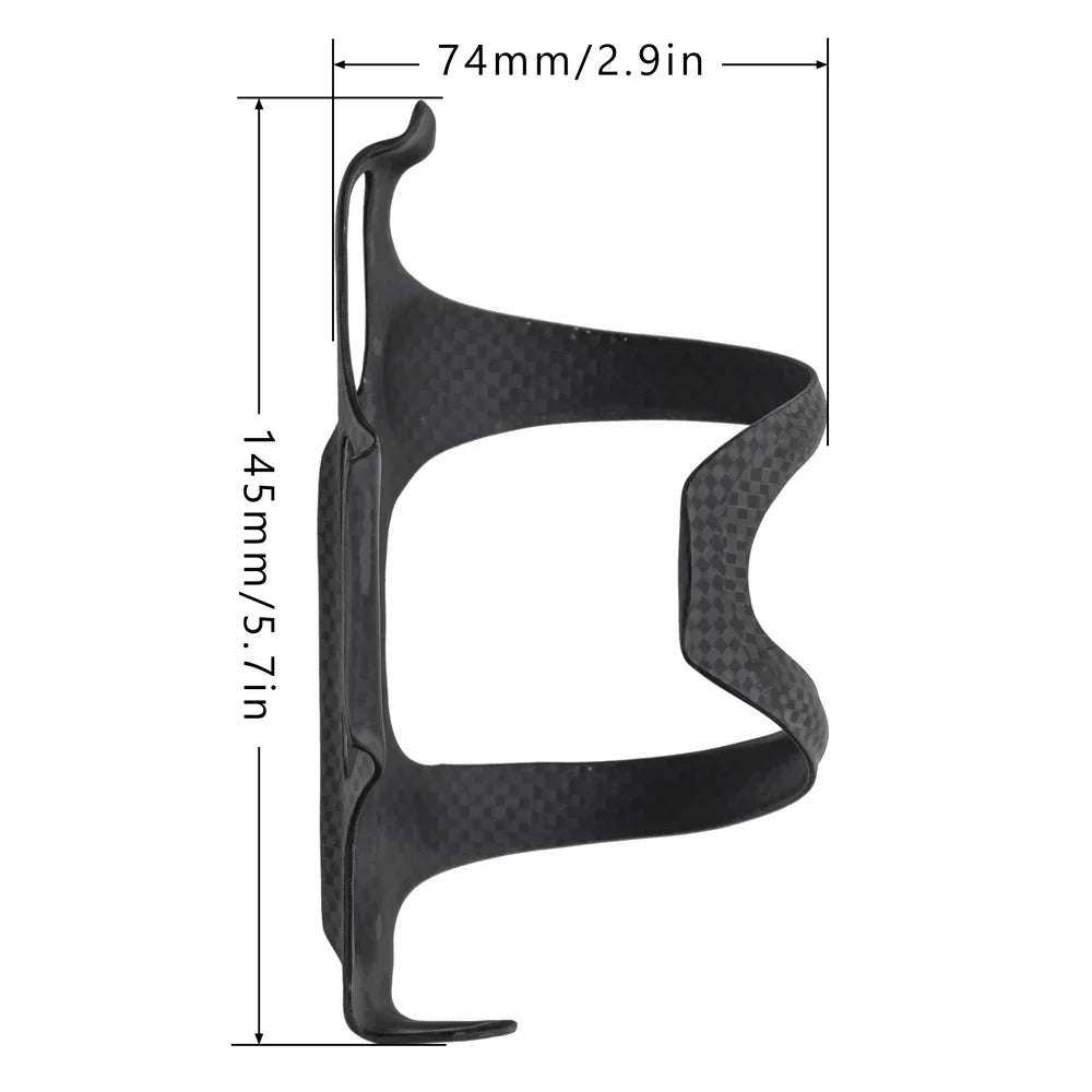 Suporte para garrafa de água de bicicleta com carga lateral de carbono Suporte para garrafa de água — foto 2
