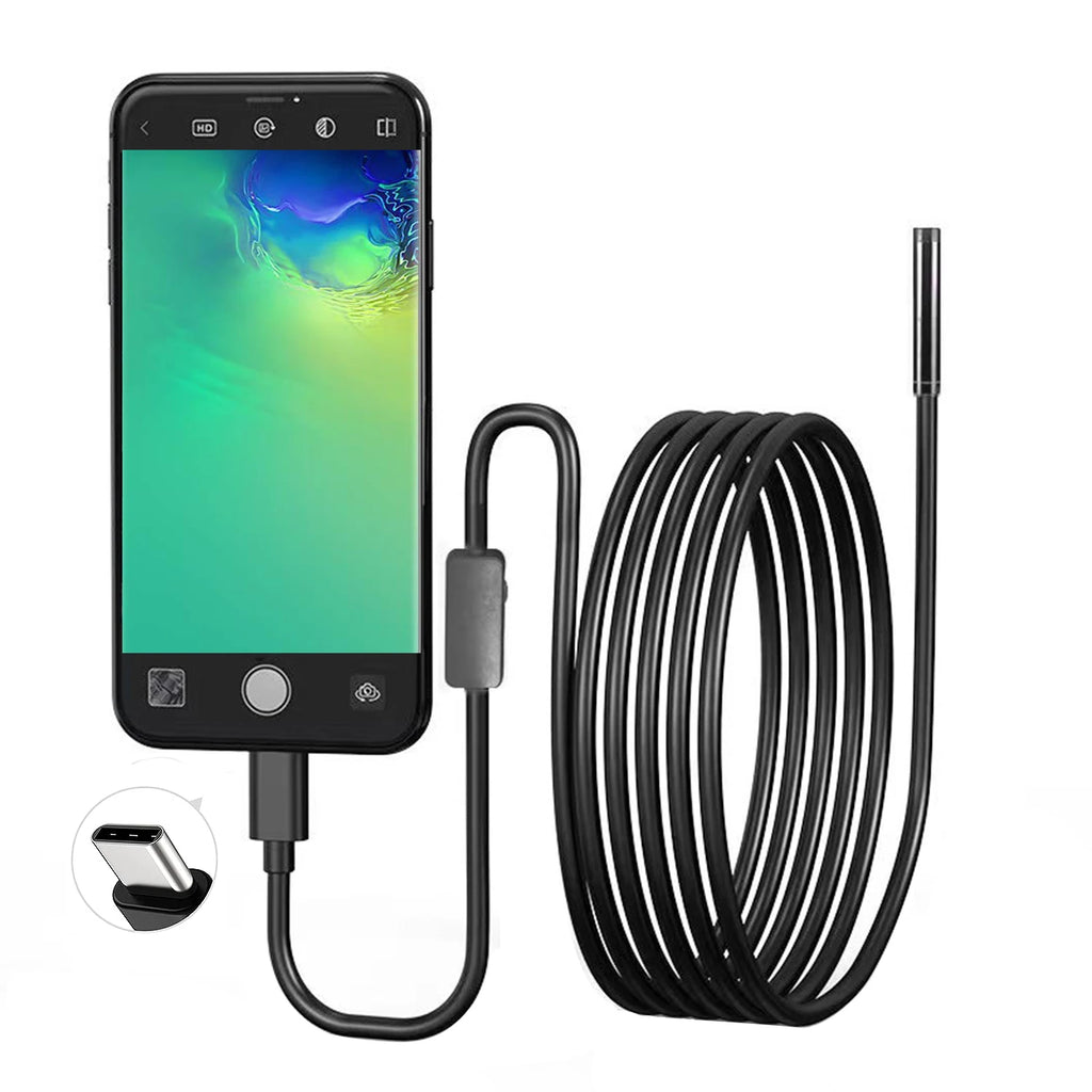 Endoscópio usb para telefone android otg 5.5mm, câmara de inspeção de boroscópio cobra ip67 à prova d'água — foto 1