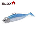 Isca de silicone -soft com cauda preta, isca artificial, cabeça de jighead, baixo, água salgada, swimbait — foto 1