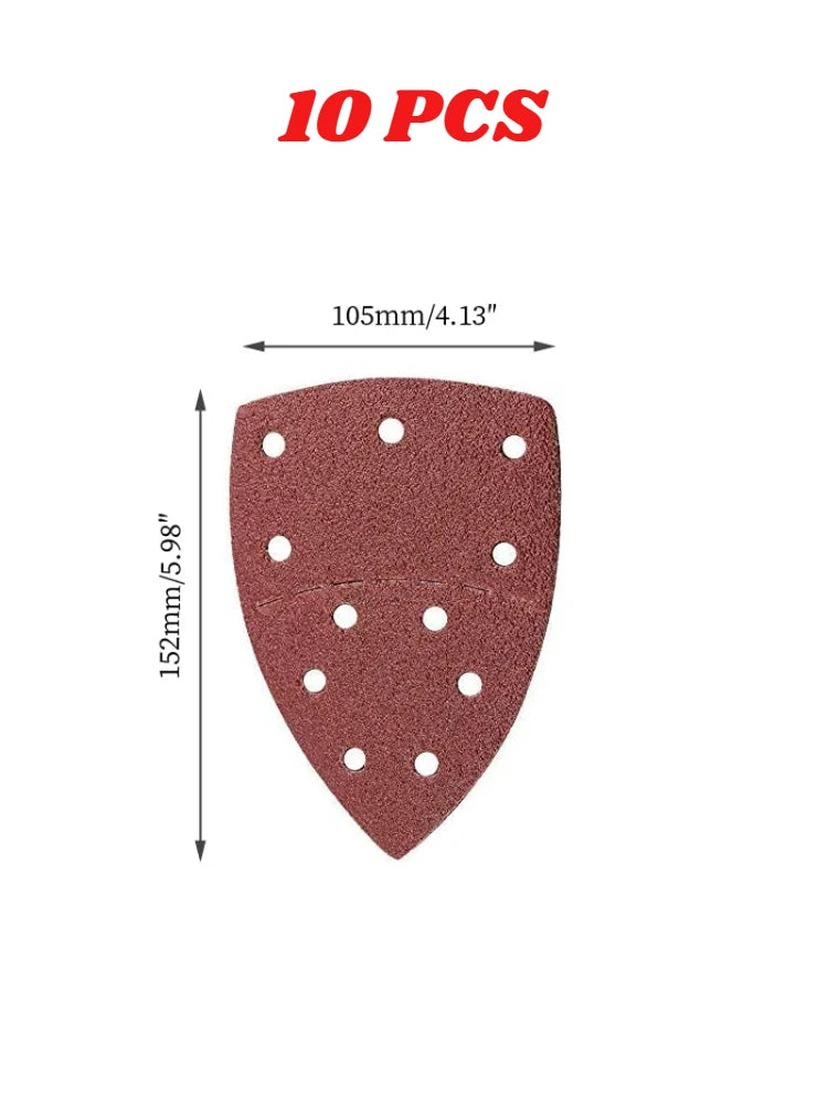 Grãos 40-2000, para Lixamento Detalhado, Lixadeira PSM, Lixa Triangular Multiuso - 10 unidades 1500 — foto 2