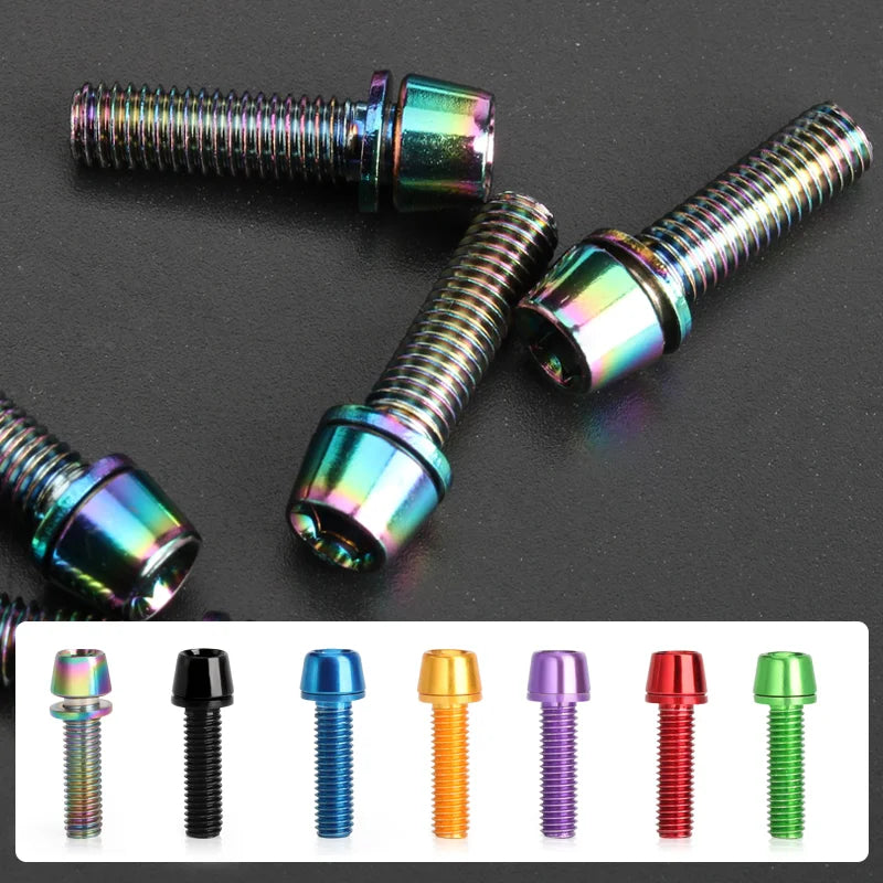 Parafusos de aço para guiador de bicicleta M5 x 18 mm, conjunto de 6 — foto 2