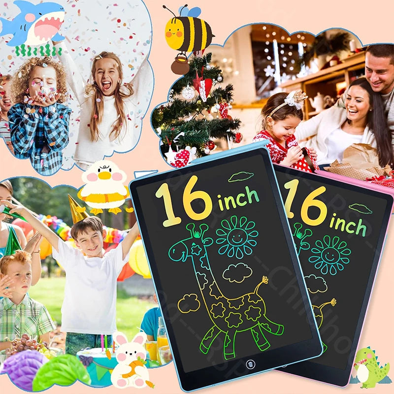 16 Polegada grande lcd prancheta escrita tablet dígito magia blackboard arte ferramentas pintura aprendizagem — foto 4