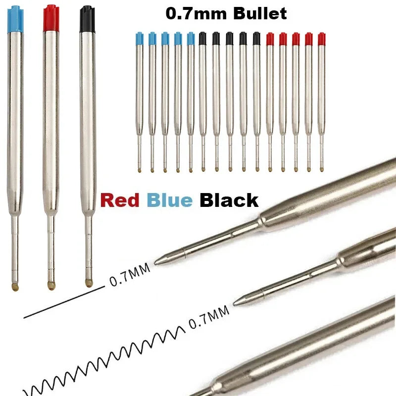 Recargas G2 para caneta esferográfica, ponta média azul, 5 unidades — foto 1