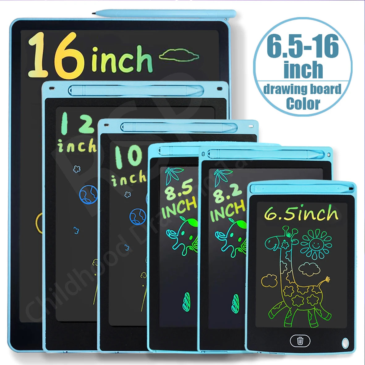 16/12/10/8.5/8.2/6.5/4.5 polegadas tablet gráfico lcd, tablet de desenho colorido — foto 5