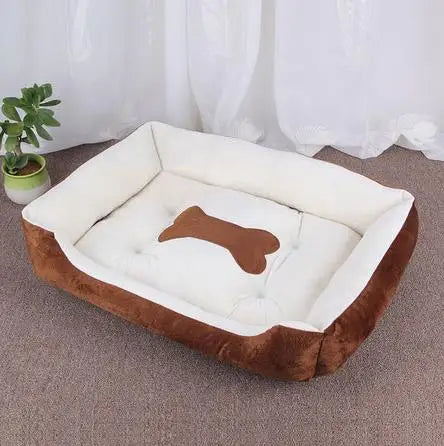 Animais de estimação grande cama do cão casa morna doces-colorido quadrado ninho pet canil para pequeno médio — foto 2