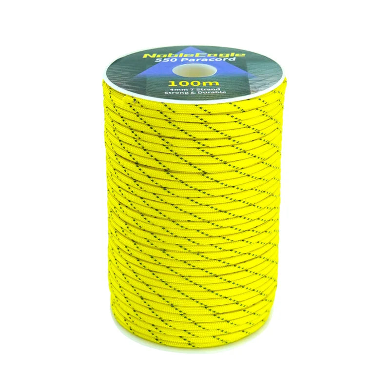 Corda Paracord Reflexiva para Pulseira DIY Tecelagem, Cabo de Paraquedas Tático — foto 1