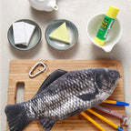 Estojo de lápis em forma de peixe, em tecido — foto 7
