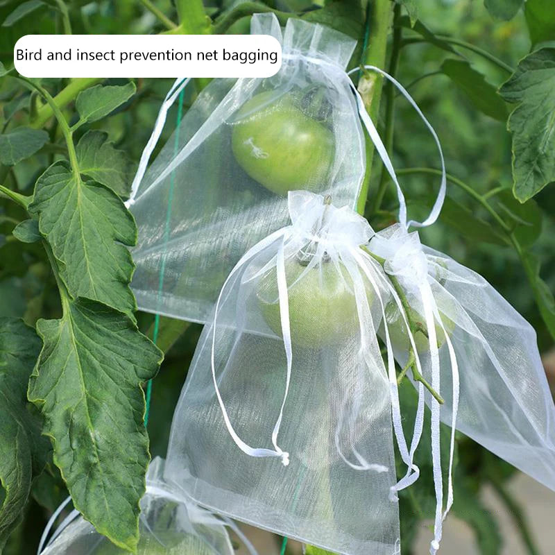 50 sacos de rede para proteção de frutos 17 x 27 cm — foto 6