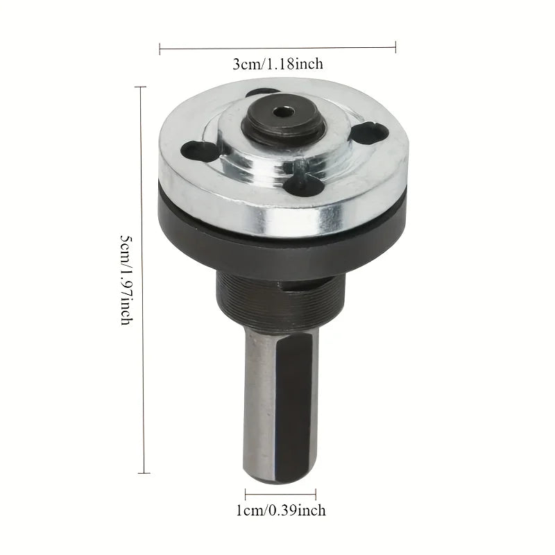 Adaptador de broca universal, adaptador de broca com porca de flange, para disco de corte, roda de polimento — foto 4