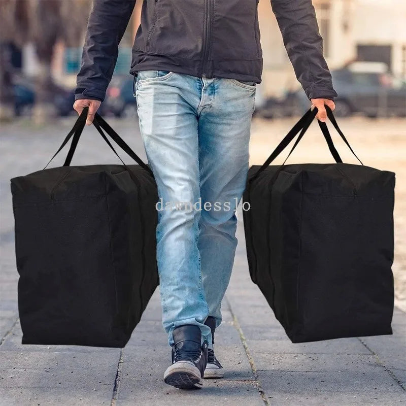 Bolsa de bagagem móvel extra grande, à prova d'água, sacola de compras para lavanderia, dobrável — foto 1